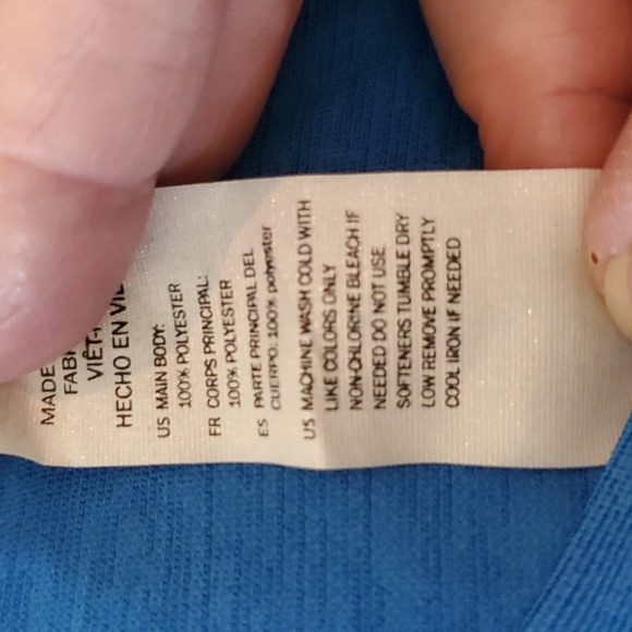 PEAK VELOCITY BLUE SMALL LONG SLEEVE TOP - Picture 4 of 7